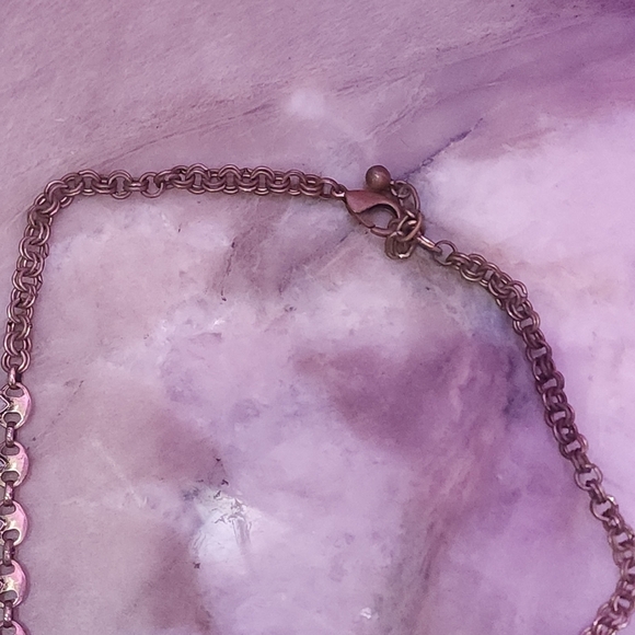 Lavish Vintage Iridescent Crystal Drop Necklace - Picture 7 of 9